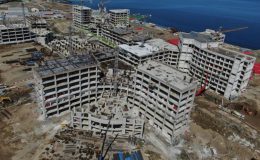 Deniz manzaralı Trabzon Şehir Hastanesi’nin kaba inşaatı bitti